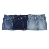 Cowboy Miniskirt 2025 Spring Packed Assymmetric Single-Dunk Repaired Half-Bidden Dress Girl