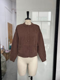 '- Soft-Cousin Short Knitted Cardigan 2025 New Loose Solid-Colored Gentle Sweater