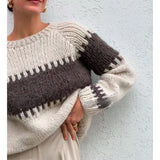 South Korea Chic Autumn And Winter 2025 New Sweater Women's Long-Sleeved Fashion Thicked Knitted Shirt