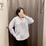 2025 Street Fashion New Women's Clothing City Autumn Multi-Color V-Neck Casual Shirt