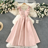 Light Luxury Banquet High-End Court Style Dress Temperament V Receive Waist Thin High-End Exquisite Dress