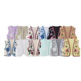 Spring 2025 New Women's Clothing Embroidered Tard Vest