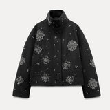 Exploding Autumn/Winter 2025 Fashion Personality Zipper Style Dazzling Dazzling Jacket Jacket This Jacket