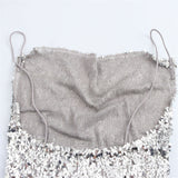 Women's Clothing Spring 2025 New Fashion Elegantly Elegantly Dressed Collared Flute Sling Dress