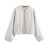 Women's Clothing 2025 Autumn Fashion Tight Under The Soft Zipper Jacket Jacket