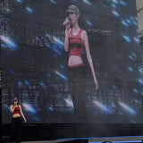 Women's 2025 Summer New Jennie With The Same Hottie Printed Vest High-Waisted Straight Casual Pants