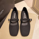 Mary Jane Shoes Women 2025 New Retro Square Head Shallow Soft Sole With Skirt French Evening Hair Single Shoes