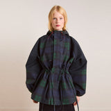 Casual Set Color Collar Rope Waist Jacket Jacket 2025 Autumn Women's Clothing