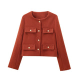 2025 Women's Autumn And Winter Fashion New 15 Color Jacket Small Scent Style Short Suit Jacket
