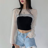 2025 Summer Hot Sales Explosion Of Women's New Mesh Syarn With Sunscreen Shirt Women's T-Shirt