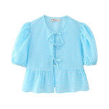 Spring 2025 New Women's Leopard Print Short-Sleeved Shirt
