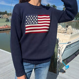 Autumn/Winter 2025 New Women's Easing Easing Independent Japanese Collar Fashion Knitted Sweater