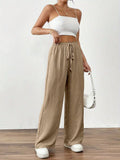 New Wish Summer Bursts Of Slacks Loose Pockets Tight Leg Trousers Women