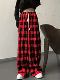2025 Summer Explosion Thin High-Waisted Vertical Easy Summer Black And White Trousers