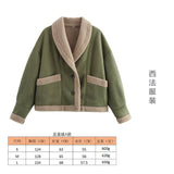 2025 New Women's Autumn And Winter Fashion Fur Collar Collar Collar Velvet Jacket Jacket