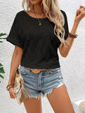 New Wisht-Shirt Casual Women's Round-Neck Short-Sleeved Top
