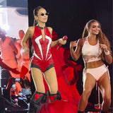 2025 Summer New Women's Clothing Jennie The Same Hot Locomotive Wind Bump Splicing Design Tight-Up Uniformed Women