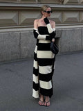 New Women's Knitted Sexy-Clad Braided Belted-Coated Dress With High Waist Thinness